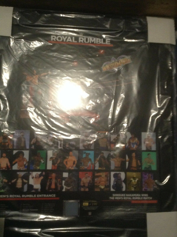 Brand New 32/199 WWE Men's Royal Rumble 2018 20 X 24 Framed Plaque Ring Canvas BO