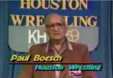 Paul Boesch Houston TV Wrestling   1985-1986