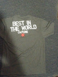 WWE Brand New Authentic XL CM Punk "  Best in the World" Grey T-Shirt. Extra Large BO